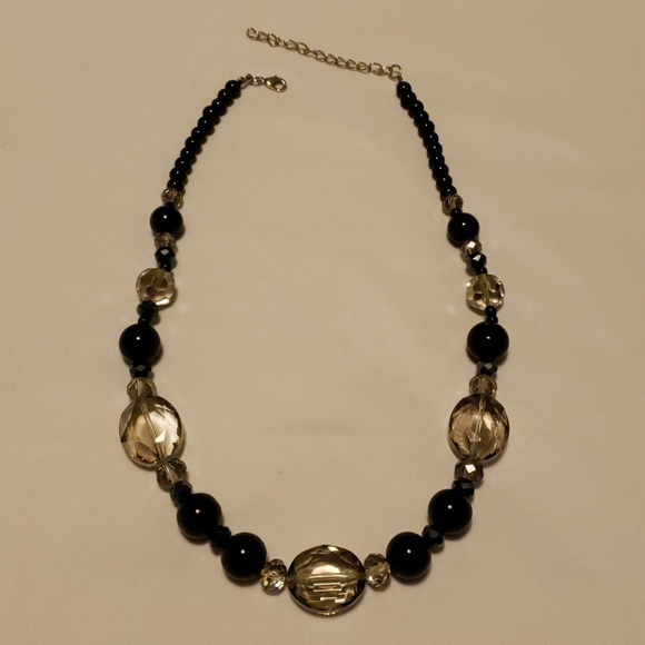 Vintage Crystal & Beaded Statement Necklace - Picture 1 of 3